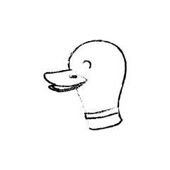 duck farm animal icon vector illustration graphic design