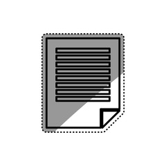 Fototapeta premium Sheet paper note icon vector illustration graphic design