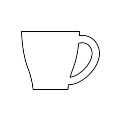 Porcelain mug cup icon vector illustration graphic design