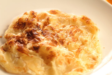 Roti canai is a popular Malaysian dish.