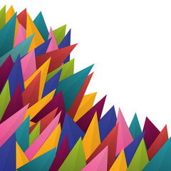colorful triangles background icon vector illustration graphic design