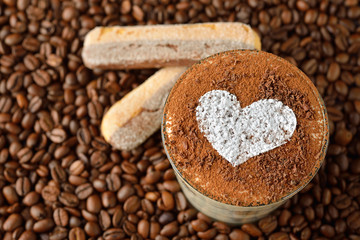 Traditional Italian dessert tiramisu