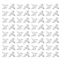 origami paper art icon vector illustration graphic design