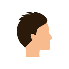 Man faceless head icon vector illustration graphic design