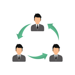 Businessman executive profile icon vector illustration graphic design