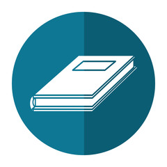 notebook study educational shadow vector illustration eps 10