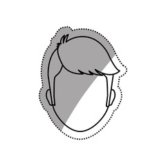 Man faceless head icon vector illustration graphic design