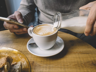 Man in the coffee shop business.