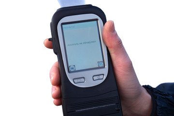 Police traffic control alcohol tester