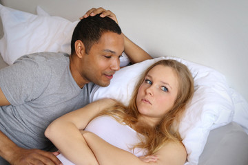 Woman avoiding partner - Withholding sex