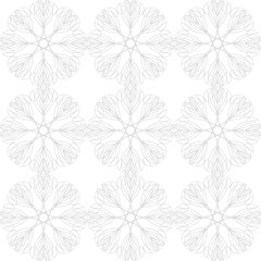 Ornamental geometric seamless pattern. Vector abstract background texture.