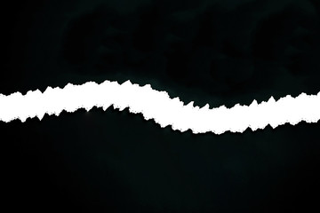 White lacerated curved line