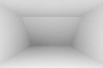 Empty room interior white background. 3d rendering illustration
