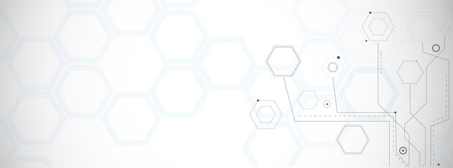 Obraz premium Technology and science background