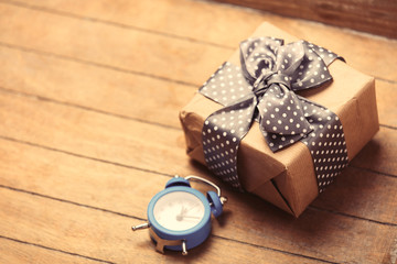 gift and clock