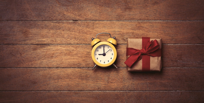 gift and clock