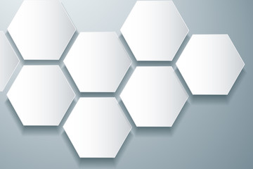 abstract gray bee hive hexagon and space background