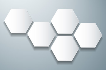 abstract gray bee hive hexagon and space background