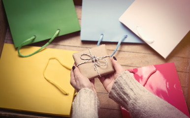 hands holding gift