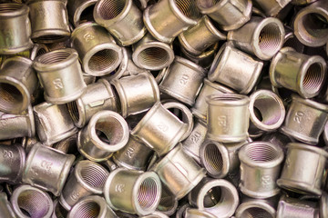 Many of connecting fittings for metal pipes. Passivation of the casting surface.