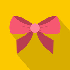 Bow icon, flat style