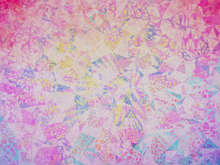 Fototapeta premium Pink geometric triangle abstract background illustration