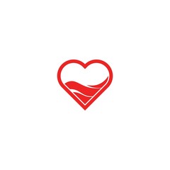 Heart Logo with Liquid Inside