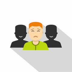 Social icon, flat style