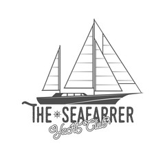 Yacht club badge, logo, label