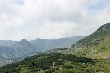 Fototapeta na wymiar Rila mountain in the summer