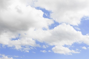 sky with big white cloud, and raincloud cover  beautiful with copy space for add text