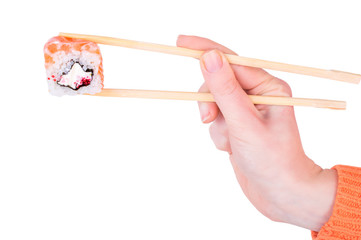 Roll in chopsticks