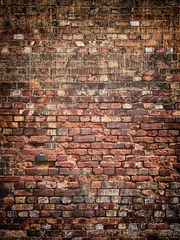 Cercles muraux Mur de briques Texture de fond de mur de brique vintage pour la conception