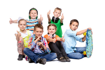 Obraz premium joyful casual children