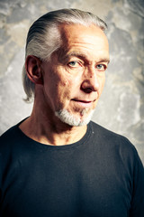 Senior Man In Studio