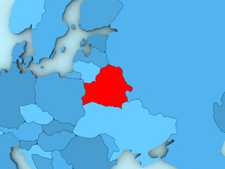 Belarus on 3D map
