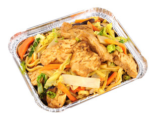 Chinese Chicken Chow Mein Take Away meal