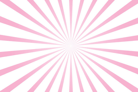 pink and white radial starburst background vector illustration