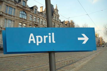 Obraz premium Schild 211 - April