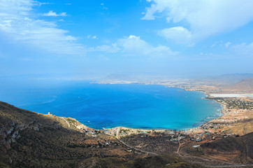 Fototapeta na wymiar Mediterranean Sea coastline (Cartagena, Spain).
