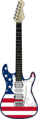 American Flag Electric Guitar