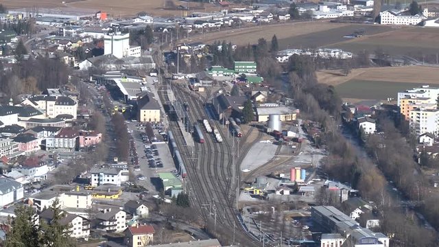Lienz, Osttirol, Lienzer Talboden, Stadt, Lienzer Dolomiten, H&auml;user, Winter, Jahreszeit