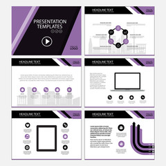 Multipurpose template for presentation slides with graphs and charts. Perfect for your business report or personal use