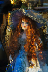 Beauty classic doll in luxury dress
