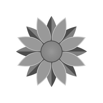 Flower icon. Sunflower vector illustration