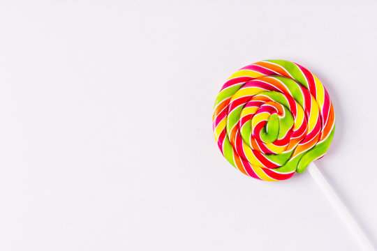 Lollipop, a spiral on a white background