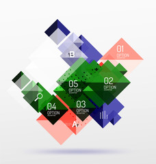 Vector square abstract background