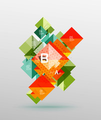 Vector square abstract background