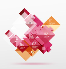 Vector square abstract background