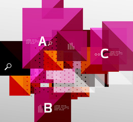 Vector square abstract background